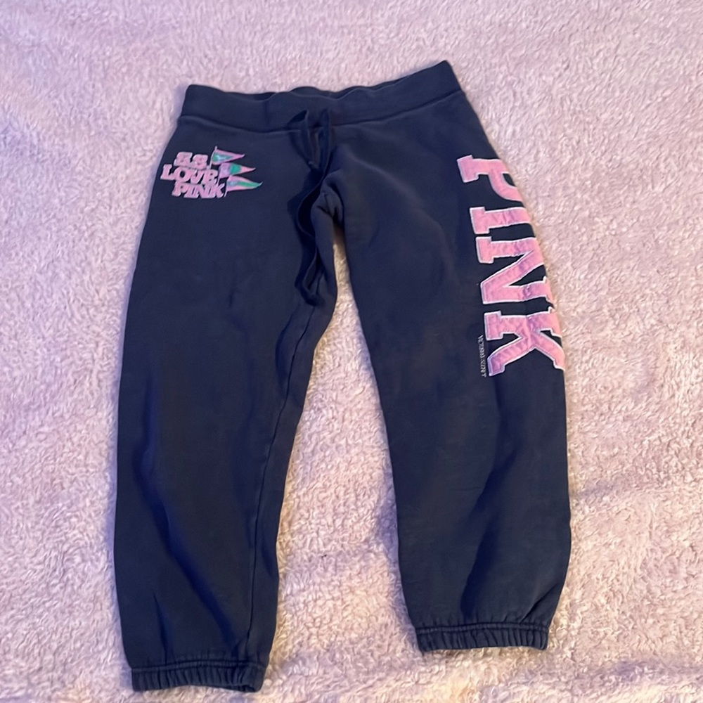 PINK Navy Sweatpants